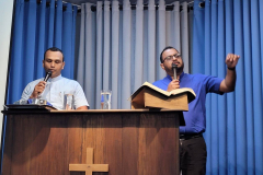 Ministering at Smyrna Church in Galle Srilanka